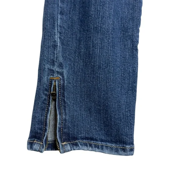 Abercrombie and Fitch Y2K Jeans Skinny Zipper Leg Low Rise Medium Wash Size 4 - Picture 3 of 6